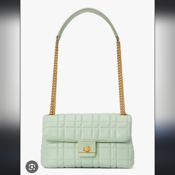 Kate Spade Evelyn Quilted Medium Convertible Shoulder Bag Deep Jade